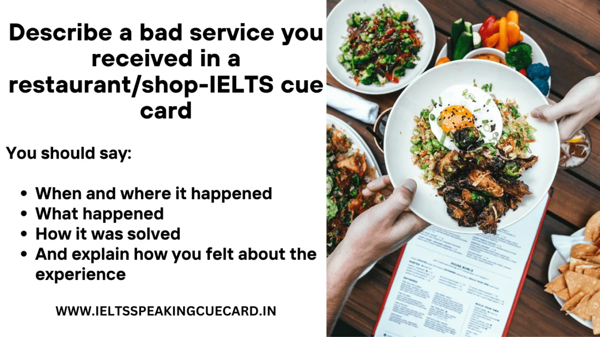 Describe Someone you Know Who is a Good Cook- IELTS Cue Card